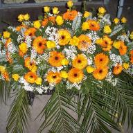 Trauerfloristik Sargschmuck