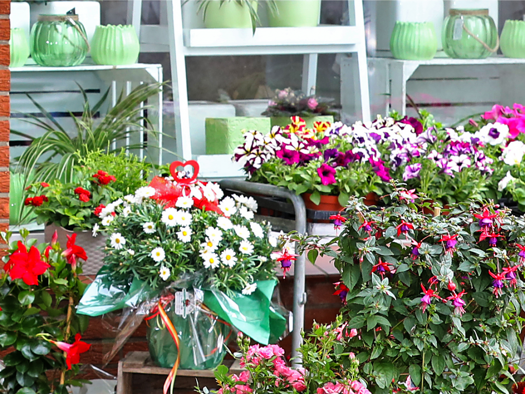 Blumenladen in der City